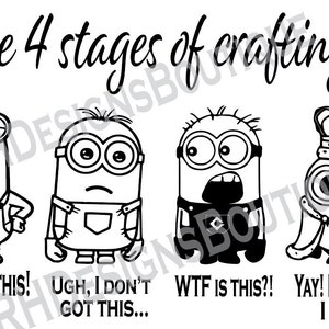 Minion 4 stages of crafting