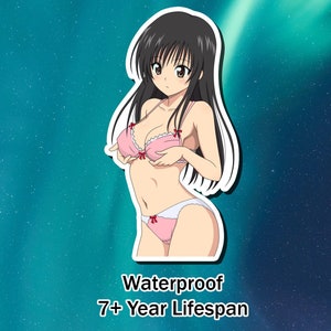 Lewd Ecchi Anime Waifu Sticker | Waterproof | Vinyl | Holographic | Magnetic | Glow in the Dark