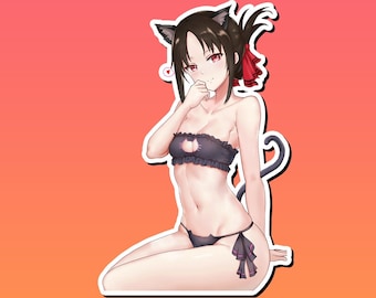 Lewd Ecchi Anime Waifu Sticker | Waterproof | Vinyl | Holographic | Magnetic | Glow in the Dark