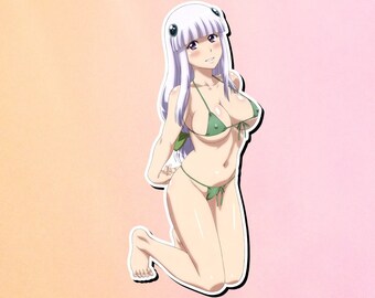 Lewd Ecchi Anime Waifu Sticker | Waterproof | Vinyl | Holographic | Magnetic | Glow in the Dark