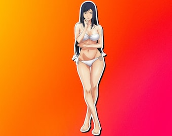 Lewd Ecchi Anime Waifu Sticker | Waterproof | Vinyl | Holographic | Magnetic | Glow in the Dark