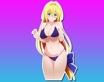 Lewd Ecchi Anime Waifu Sticker | Waterproof | Vinyl | Holographic | Magnetic | Glow in the Dark