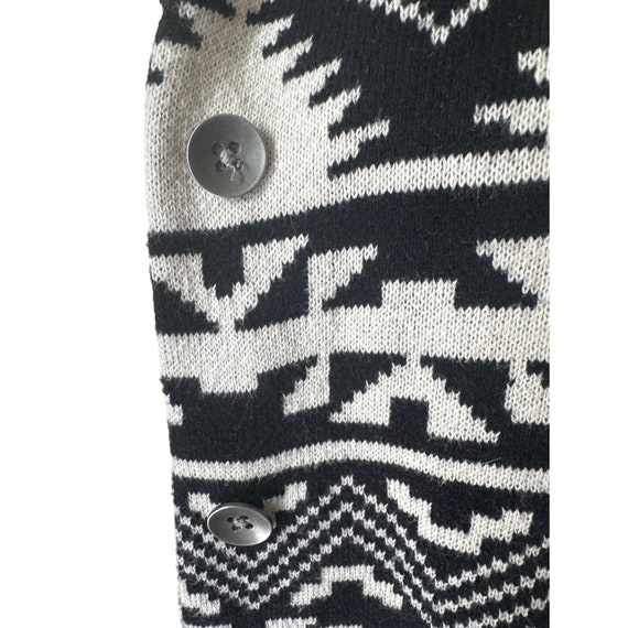 Chaps Southwest Print Sweater Vest Monochrome XL - image 5