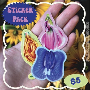 Goddess Flowers | Waterproof Vinyl Stickers