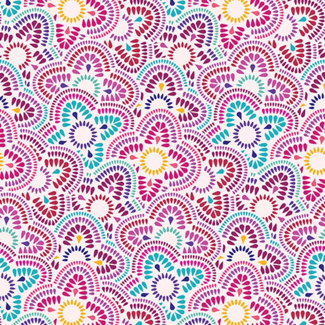 Geometric Cotton Fabric Sunnyside by Modern Quilt Studio by Etsy