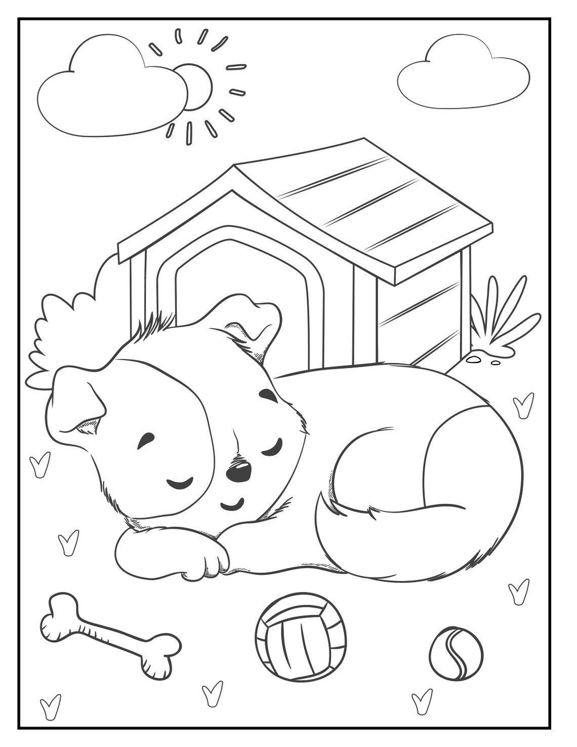 Children's Animal Themed Coloring Book Etsy