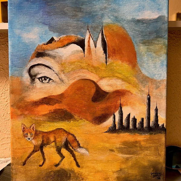 Original Gemälde "Fata Morgana", Acryl auf Leinwand