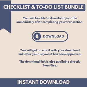 Daily Weekly Monthly Checklist Bundle 5 X Printable Templates ...