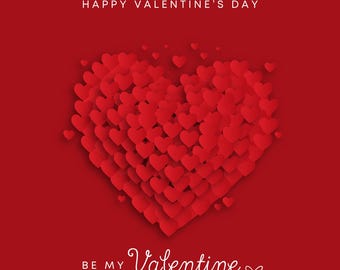 Printable Valentine’s Day Card | Cute Digital Download | Romantic PNG Design | Instant Download | Romantic & Fun DIY Greeting Card Design