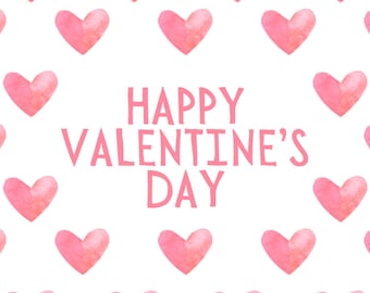 Printable Valentine’s Day Card | Cute Digital Download | Romantic PNG Design | Instant Download | Romantic & Fun DIY Greeting Card Design