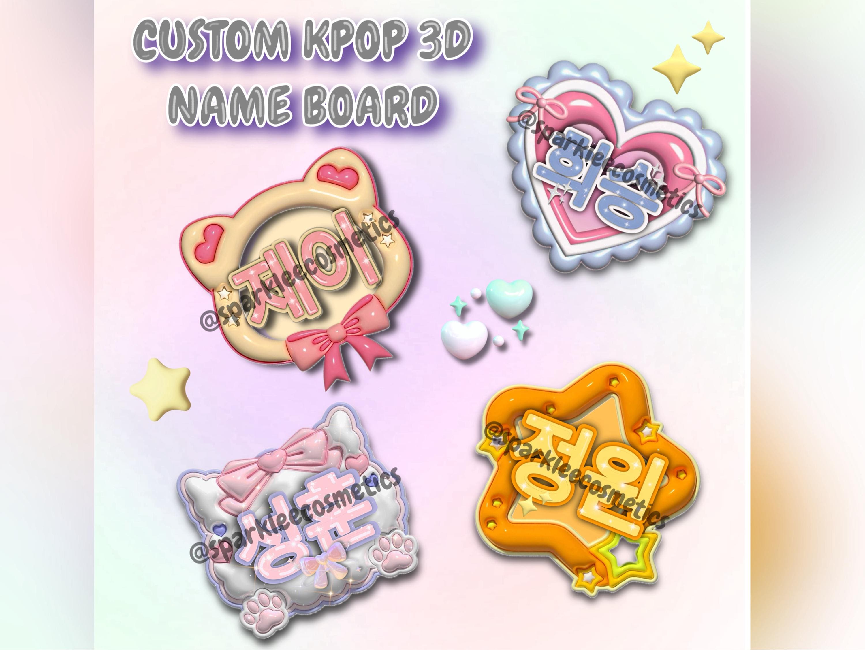 KPOP NAME BOARD - Etsy