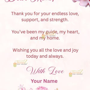 Tarjetas personalizables para el Día de la Madre: ¡4 diseños imprimibles conmovedores para mamá, abuela y más! Descarga instantánea