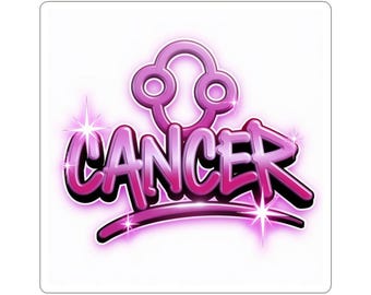 Astrological Cancer Stickers, Zodiac Decor, Astrology Gifts, Water Resistant Vinyl Decals, Horoscope Art, Perfect for Scrapbooking