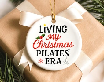 Personalized Pilates Christmas Ornament, Fitness Teacher Gift
