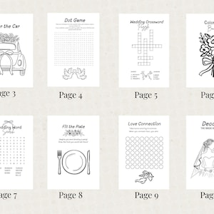 Flower Girl Ring Bearer Kit Kids Wedding Activity Book Coloring Pages Games Children Reception Entertainment Wedding Table Activities Young Guest Gift Personalized Custom Design Special Wedding Favor Keep Children Busy Wedding Day Fun