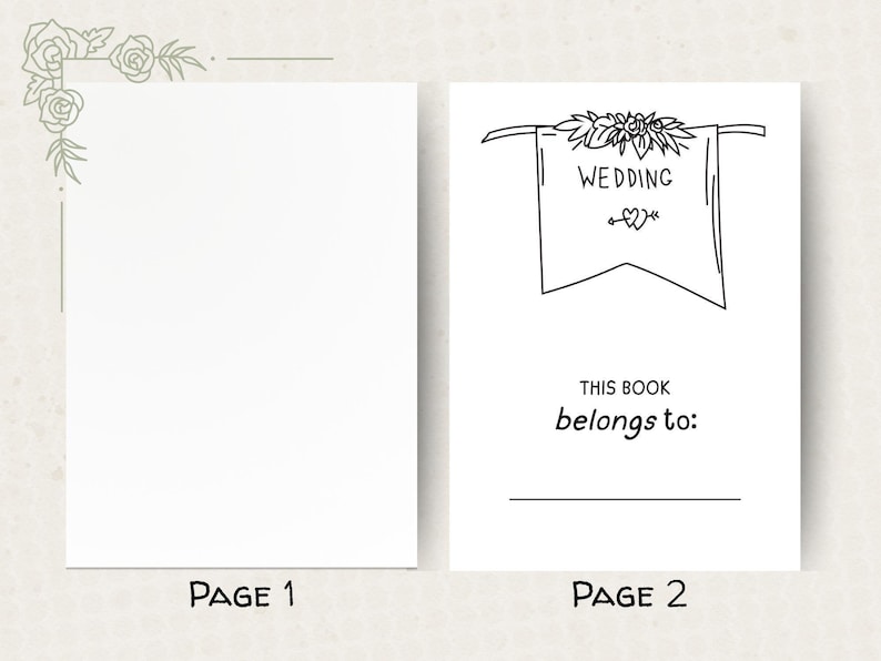 Reception Activity Booklet Kids Wedding Entertainment Coloring Pages Games Puzzles Children Table Activities Wedding Day Fun Young Guest Gift Ring Bearer Flower Girl Present Personalized Custom Design Special Wedding Favor Keep Children