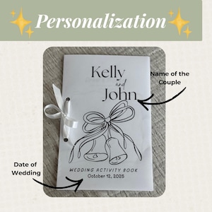Kids Wedding Booklet Coloring Pages Activity Book Favor Ring Bearer Kit Table Busy Thank You Coming Custom Personalized Reception Bild 8