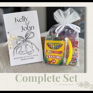 Kids Wedding Booklet Coloring Pages Activity Book Favor Ring Bearer Kit Table Busy Thank You Coming Custom Personalized Reception Bild 11