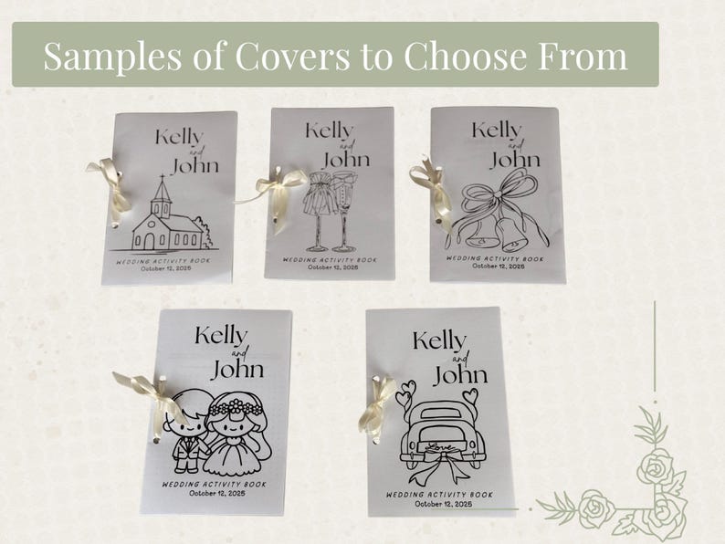 Kids Wedding Booklet Coloring Pages Activity Book Favor Ring Bearer Kit Table Busy Thank You Coming Custom Personalized Reception Bild 7