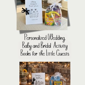 Kids Wedding Booklet Coloring Pages Activity Book Favor Ring Bearer Kit Table Busy Thank You Coming Custom Personalized Reception Bild 16