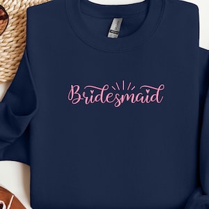 Bridesmaid Gift, Bridesmaid, Bride Crewneck, Gift for Maid of Honor Proposal Gift, , Hoodie Bachelorette, Custom Gift For Maid of Honor