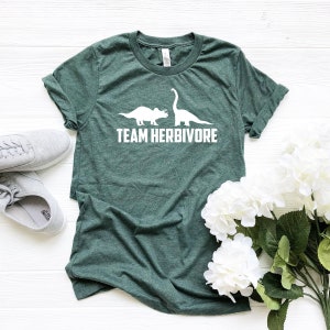 Vegan Shirt, Vegan Gift, Vegetarian Tee, Vegetarian Gifts, Team Herbivore Shirt, Funny Vegan Tshirt, Veggie T-shirt, Vegan Activist Tee