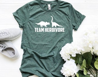 Vegan Shirt, Vegan Gift, Vegetarian Tee, Vegetarian Gifts, Team Herbivore Shirt, Funny Vegan Tshirt, Veggie T-shirt, Vegan Activist Tee