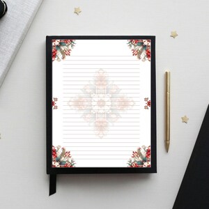 Afdrukbaar briefpapier met bloemen: gelinieerd en ongevoerd (pdf-download)