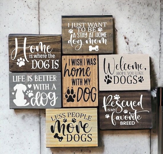Small Dogs Sign Painted Wood Signs With Sayings Dog Beagle Dog Pet Love Quote Wood