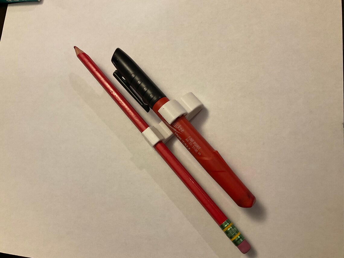 Hard Hat Pencil Marker Holder Etsy