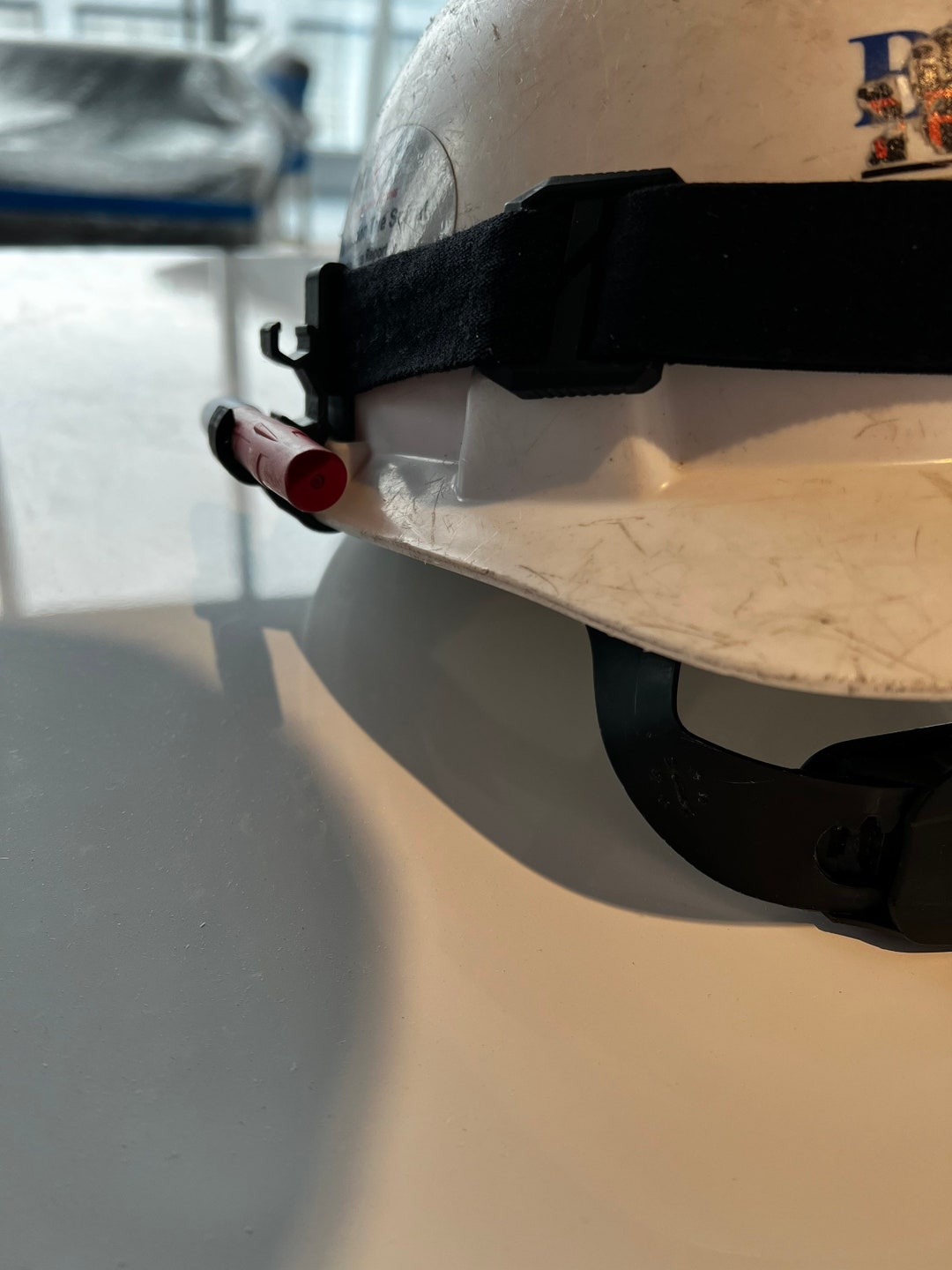 V2 Hard Hat Pencil Marker Holder With Head Lamp Strap Holder Etsy