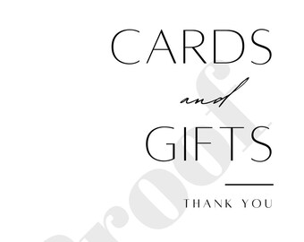 4x6 Modern Printable Sign Cards and Gifts