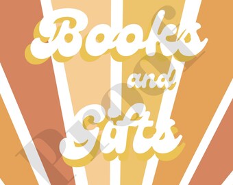 5x7 Baby Shower Sign, Books and Gifts Digital Download