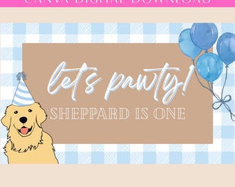 DIGITAL DOWNLOAD - Banner Template - Canva Download