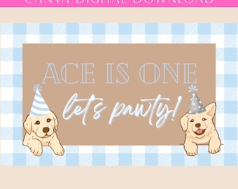 DIGITAL DOWNLOAD - Banner Template - Canva Download