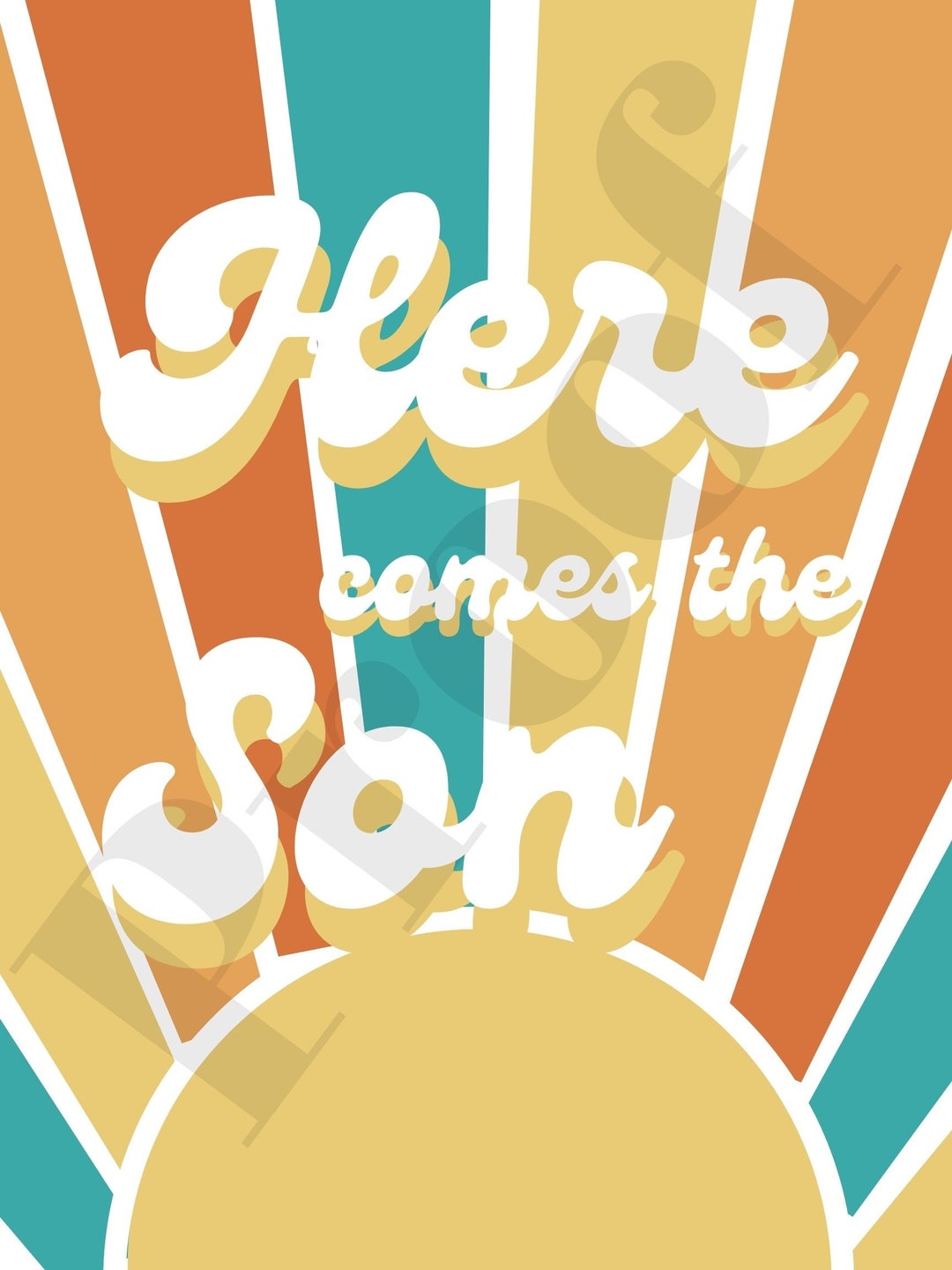 18x24 Here Comes the Son Digital Download Etsy