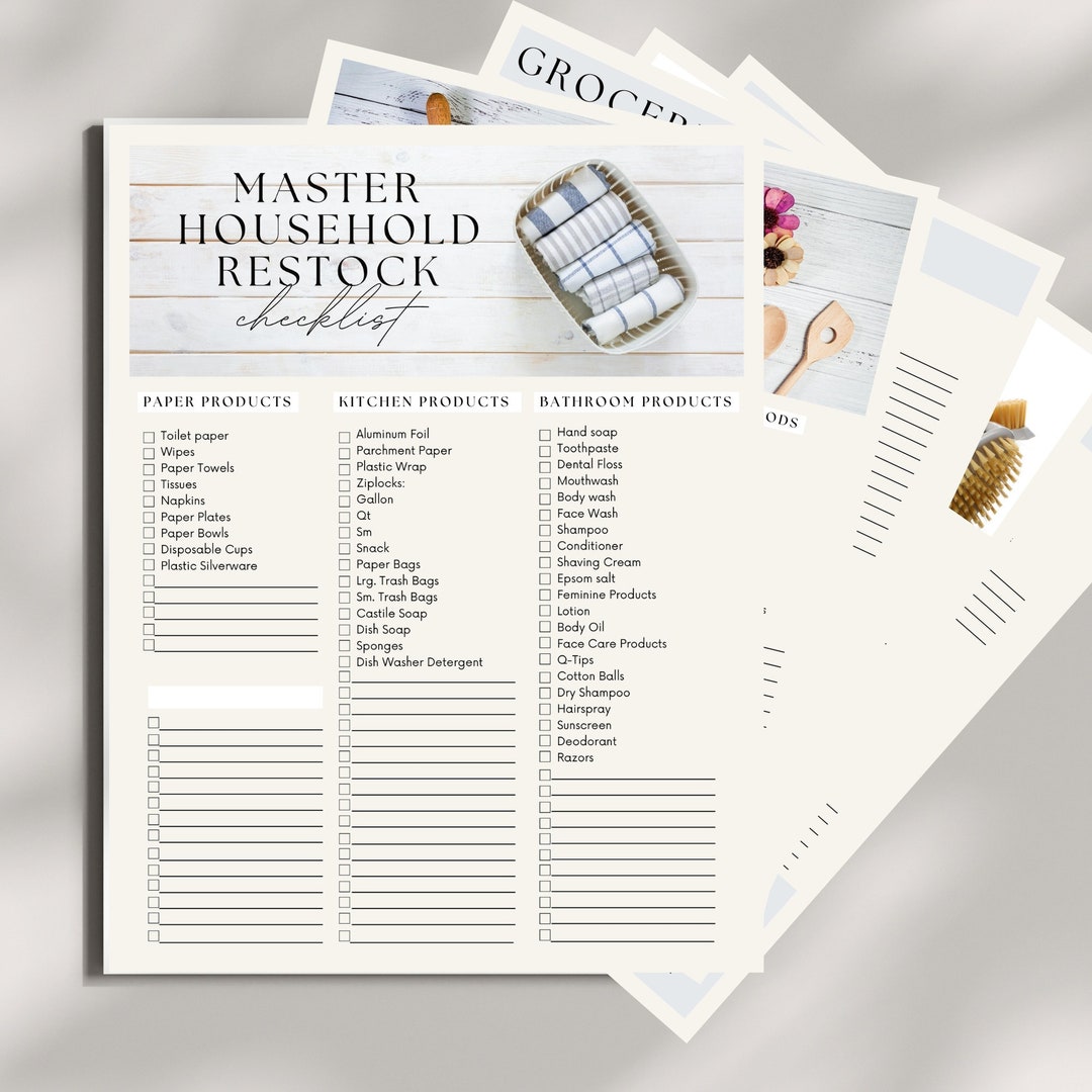 Printable Master Grocery List, Master Grocery List, Grand Grocery List ...