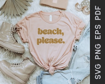 Playa, Please svg, png Files for Cutting Machines, Cricut, Surf Women's Designs, Beach T-shirt, Sublimation, Digital File