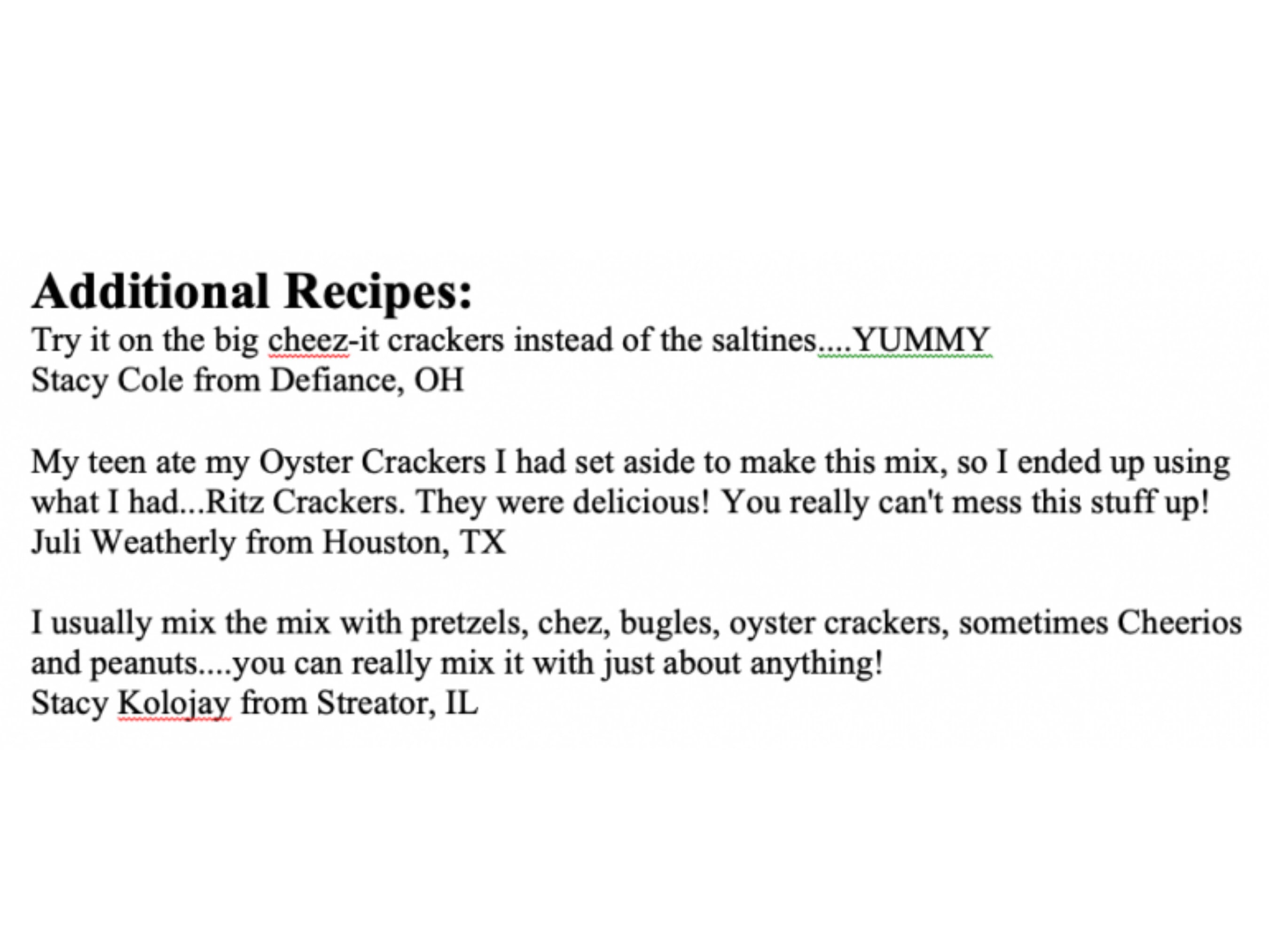 Spicy Saltine Cracker Mix Gluten Free Red Pepper Flakes Etsy