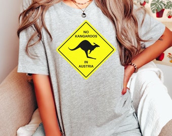 in Shirt Etsy Austria - Austria Shirt Kangaroos No Kangaroos Tshirt