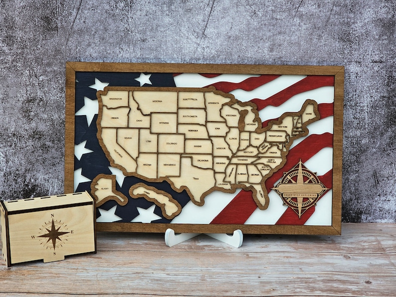 Personalized Travel Map United - Il 794xN.4783293099 9sla 