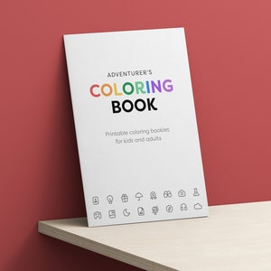 Adventurer&#39;s Coloring Book for Kids and Adults
