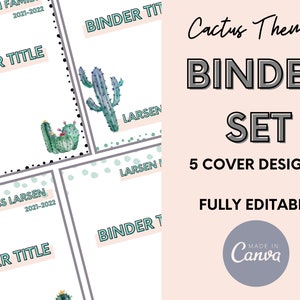Binder Cover | Teacher Binder | Binder Insert | School Binder | Teacher Planner | Binder Covers | Planner Cover | Printable Binder | Teacher