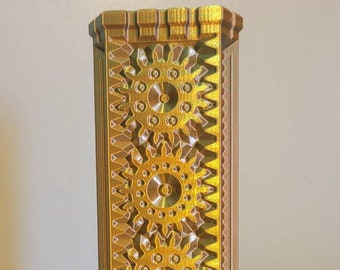 Vase - Home Decor Sprocket Column 3D Printed