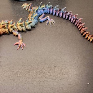 Flexi Imperial Dragon 3D Printed