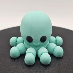Octopus Fidget Buddy - 3D Printed Articulated Sensory Toy for ASMR, Autism, ADHD & Anxiety Relief