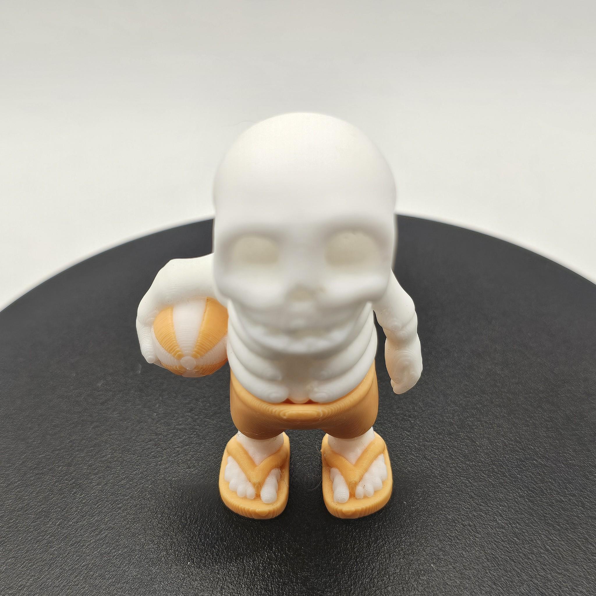 キャラクター Skeleton surfer figure set, rare, curio DIE HARD SURFER Skeleton at Computer Surfed too long WU 2001