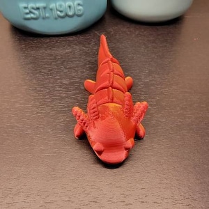 Articulated Baby Axolotl 3D Printed