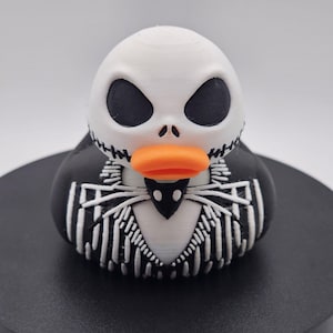 Pumpkin King-Inspired Jeep Duck - Spooky Holiday Ducking Accessory for Nightmare Fans and Collectors