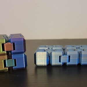 Infinity Fidget Toy Sensory Cube Over 50 Color Choices 3D Printed